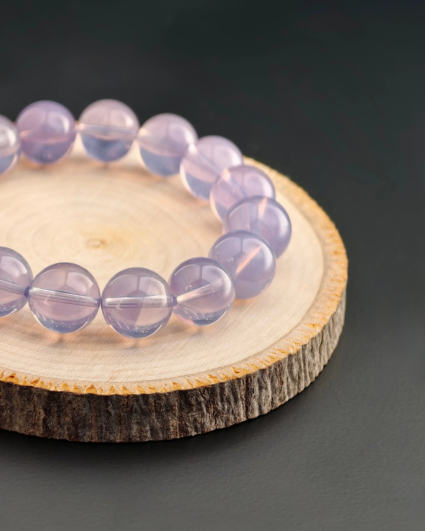 Lavender Purple Crystal Bracelet Plumwhisper
