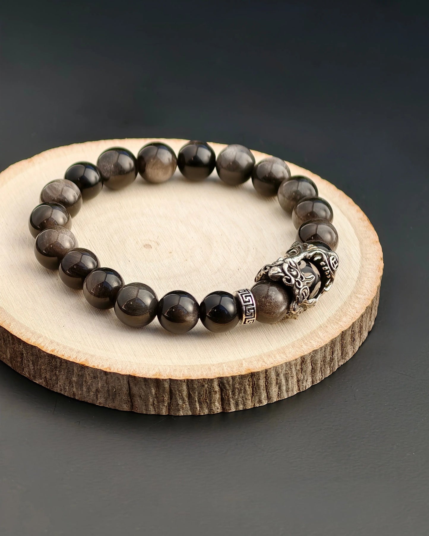 Obsidian Bracelet Plumwhisper