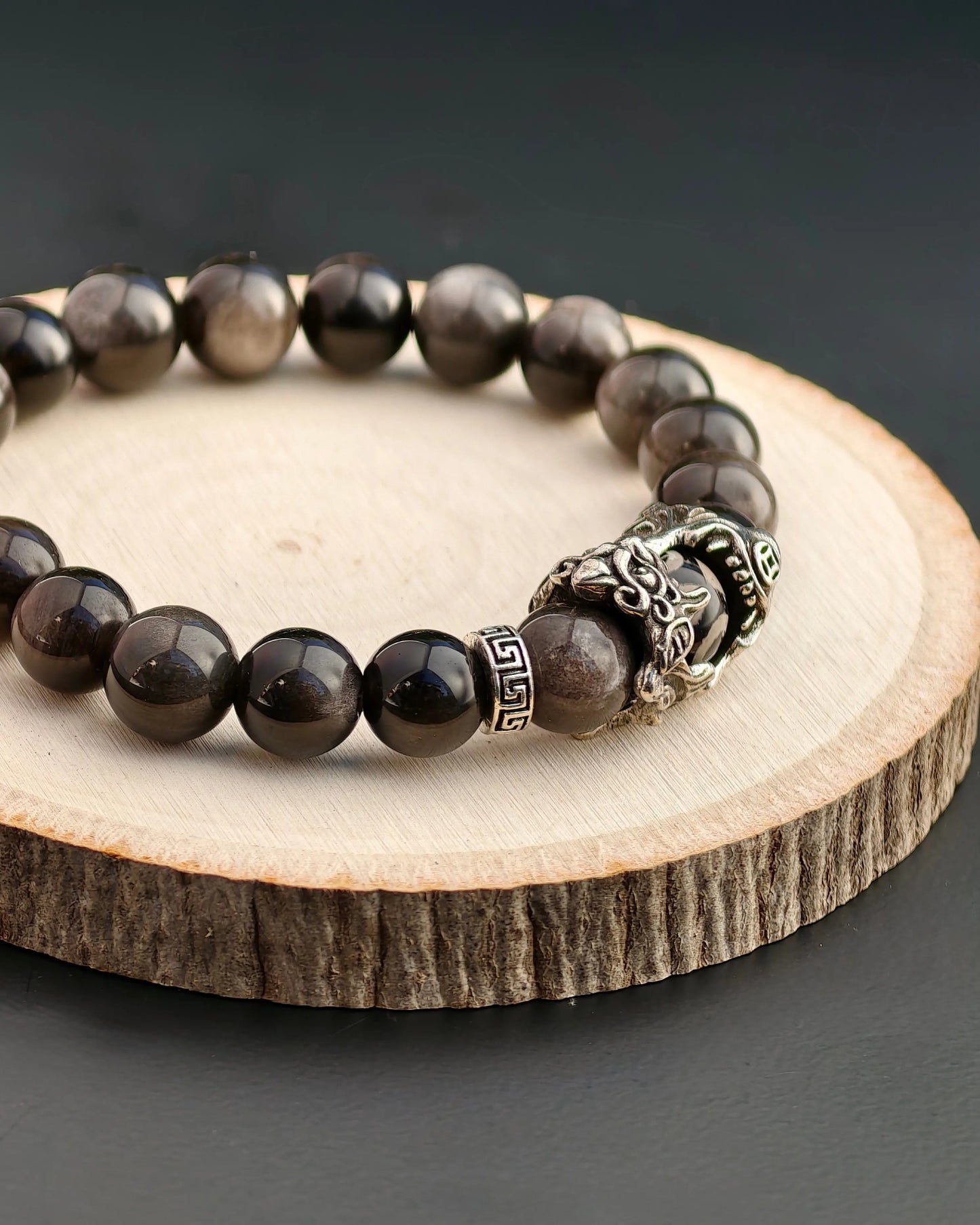 Obsidian Bracelet Plumwhisper