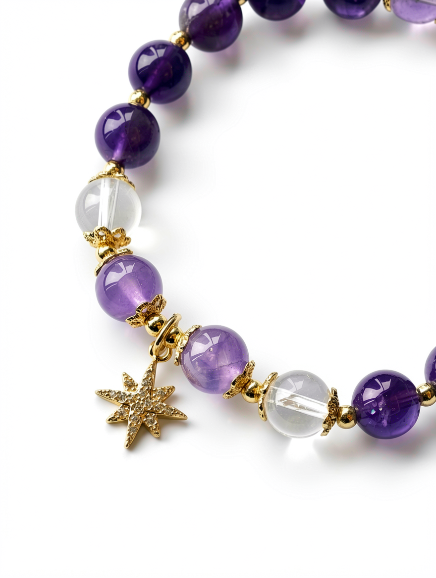 "Violet Vigil" Amethyst Bracelet