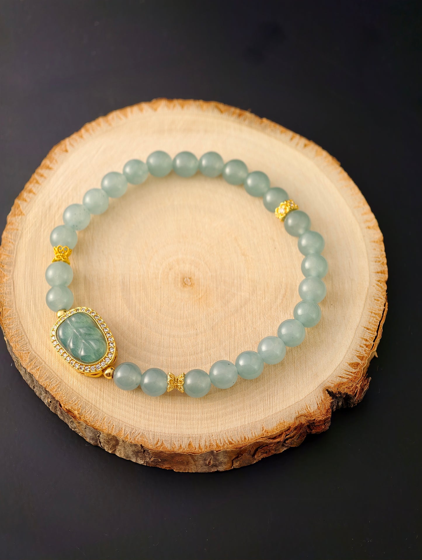Aqua-Mist Jadeite “Ruyi’s Calm” Bracelet