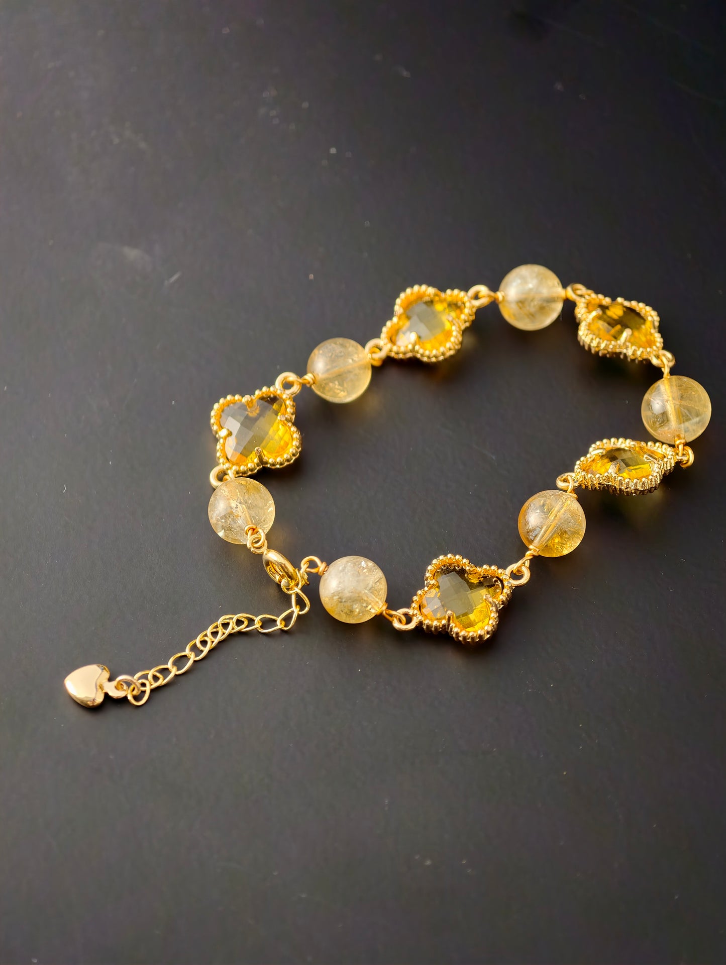 Citrine & Gold “Fortune Radiance” Bracelet