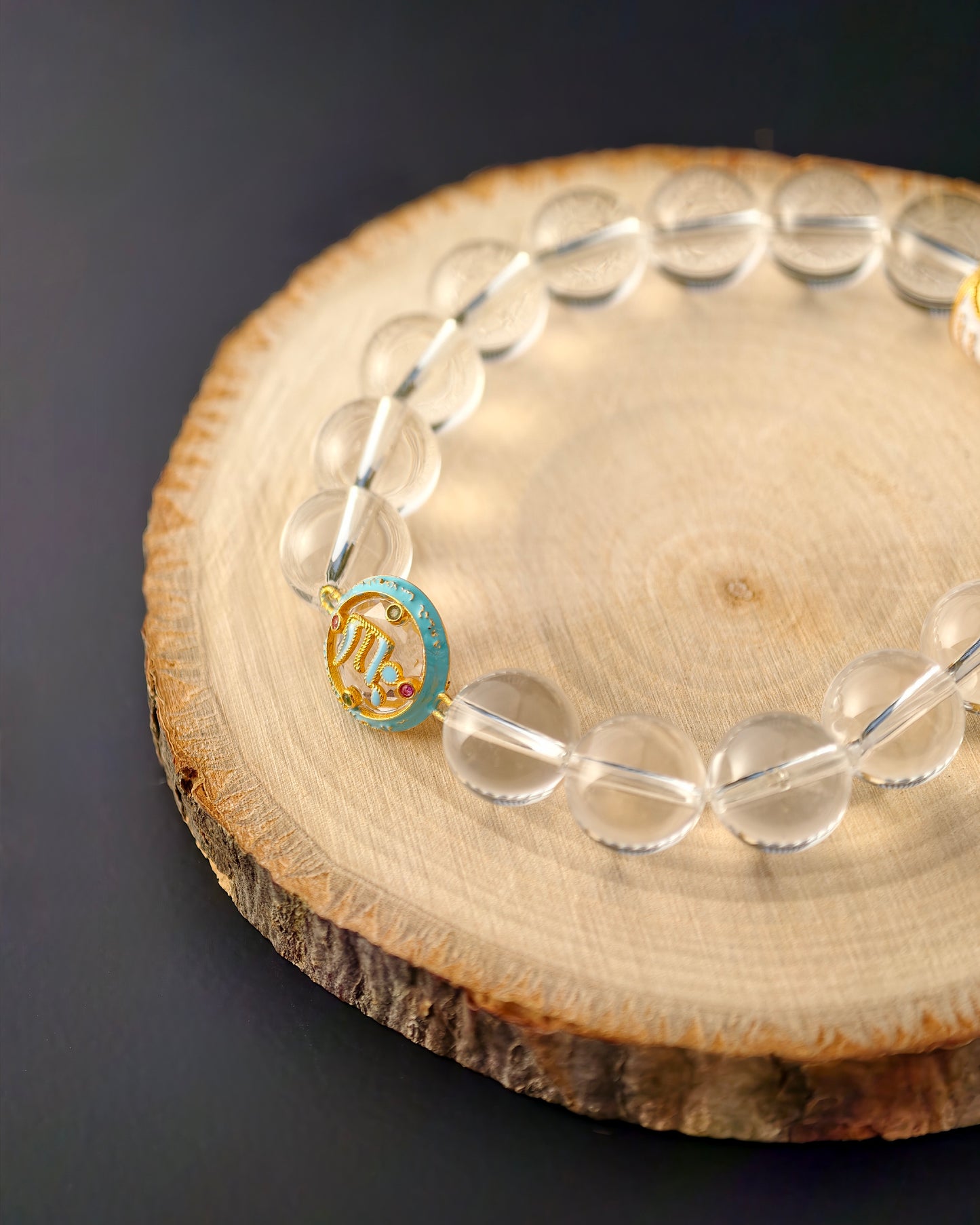 Clear Quartz & Opal “Cloudlit Soul Purity” Bracelet