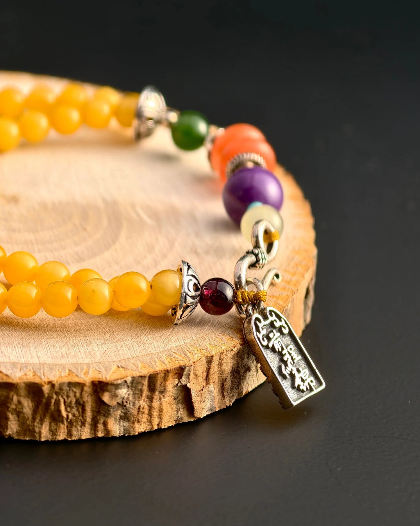 Amber Multi-Loop Bracelet Plumwhisper