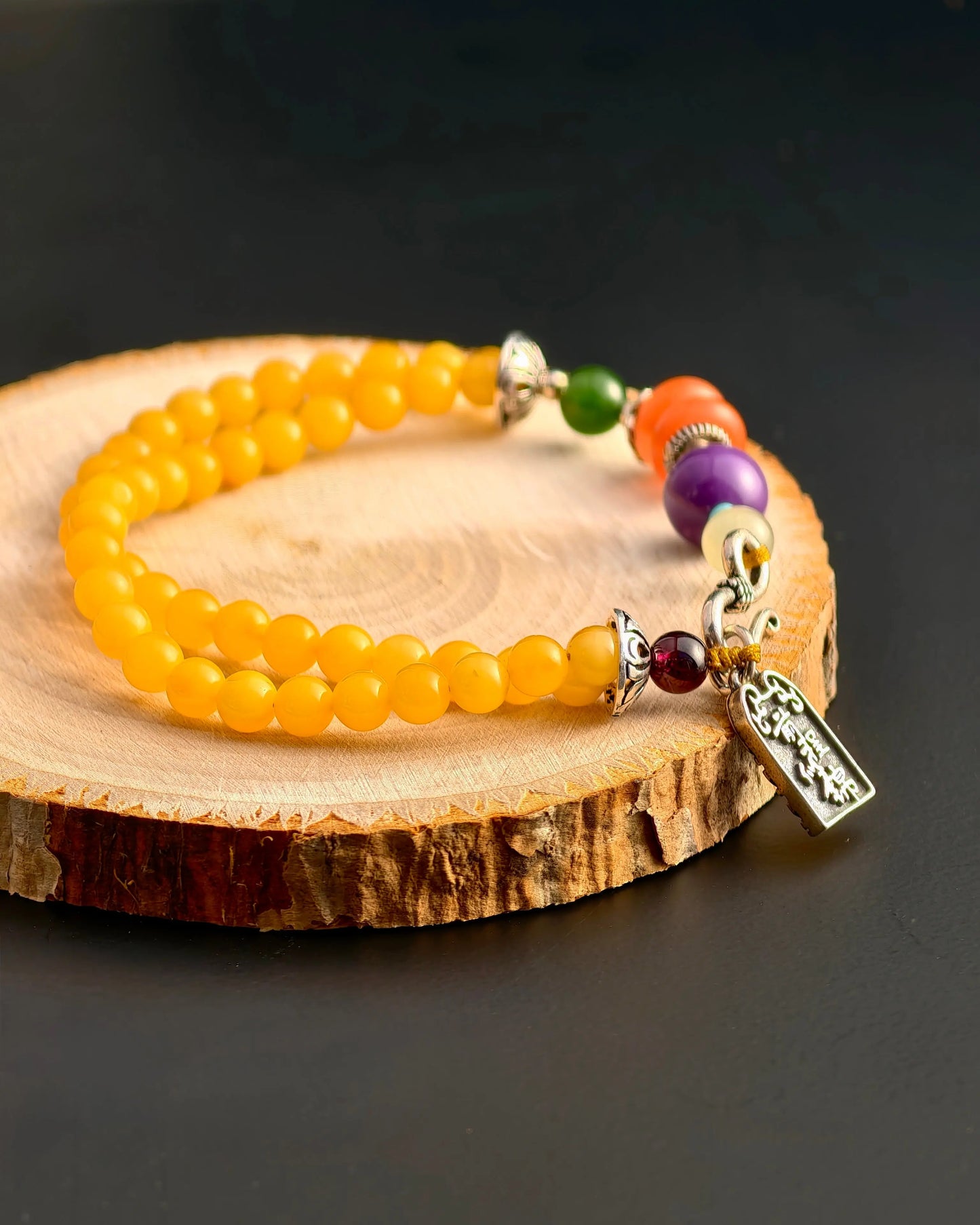 Amber Multi-Loop Bracelet Plumwhisper