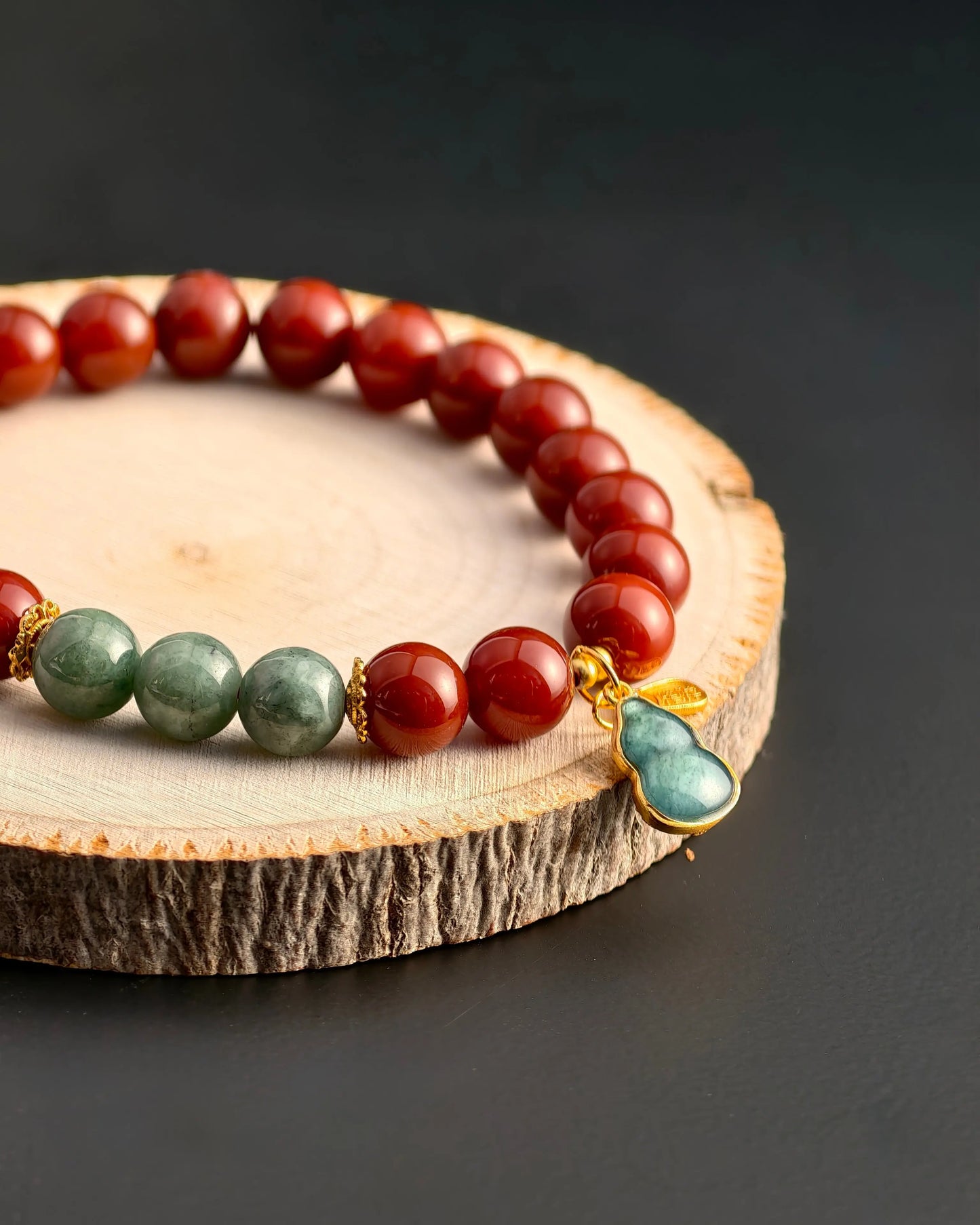 Red Agate Jade Bracelet Plumwhisper