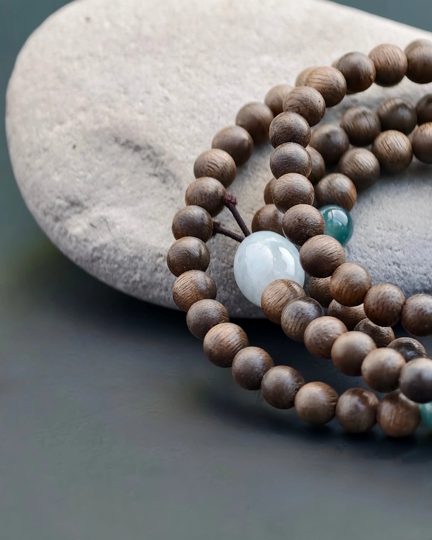 Agarwood Multi-Loop Bracelet Plumwhisper