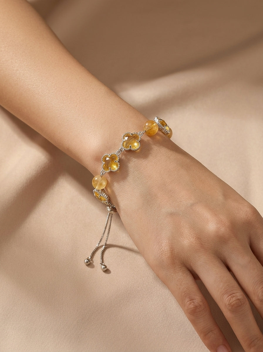 Citrine & Gold “Fortune Radiance” Bracelet