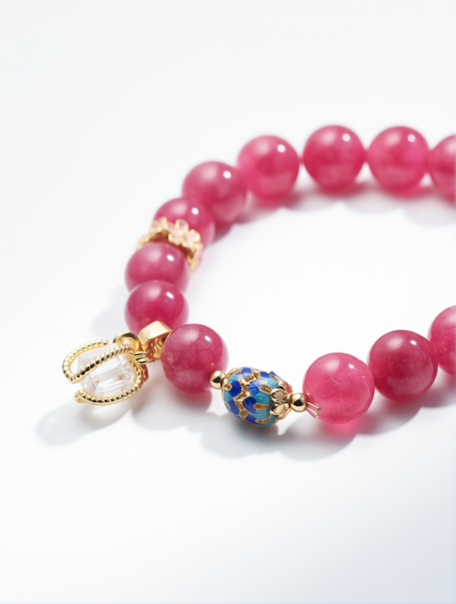Pink Tourmaline “Flame of Blessings” Bracelet