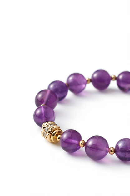 Purple Gold Palace Amythest bracelet