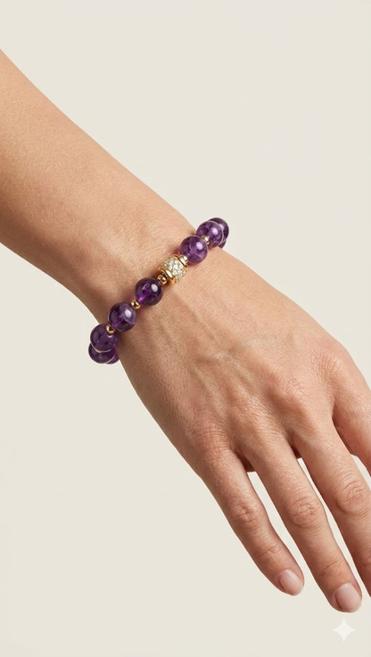 Purple Gold Palace Amythest bracelet