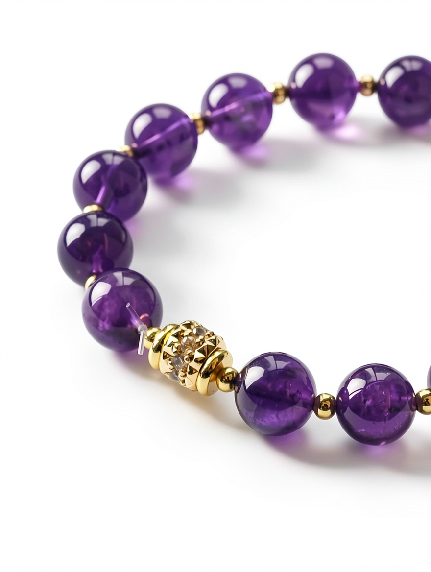 Purple Gold Palace Amythest bracelet