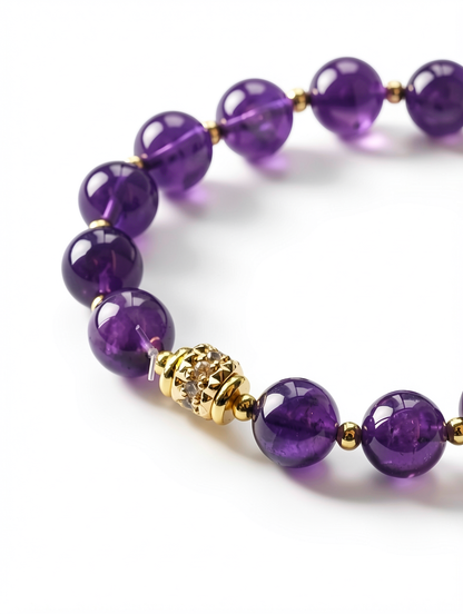 Purple Gold Palace Amythest bracelet