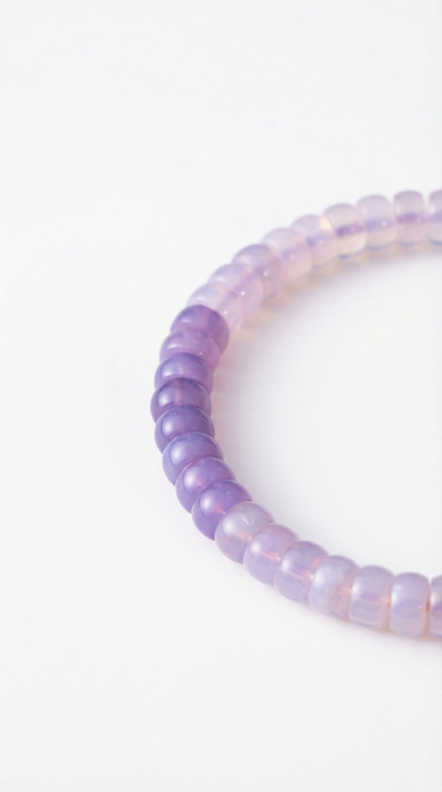 “Lavender Clarion” Gradient Purple Chalcedony Bracelet