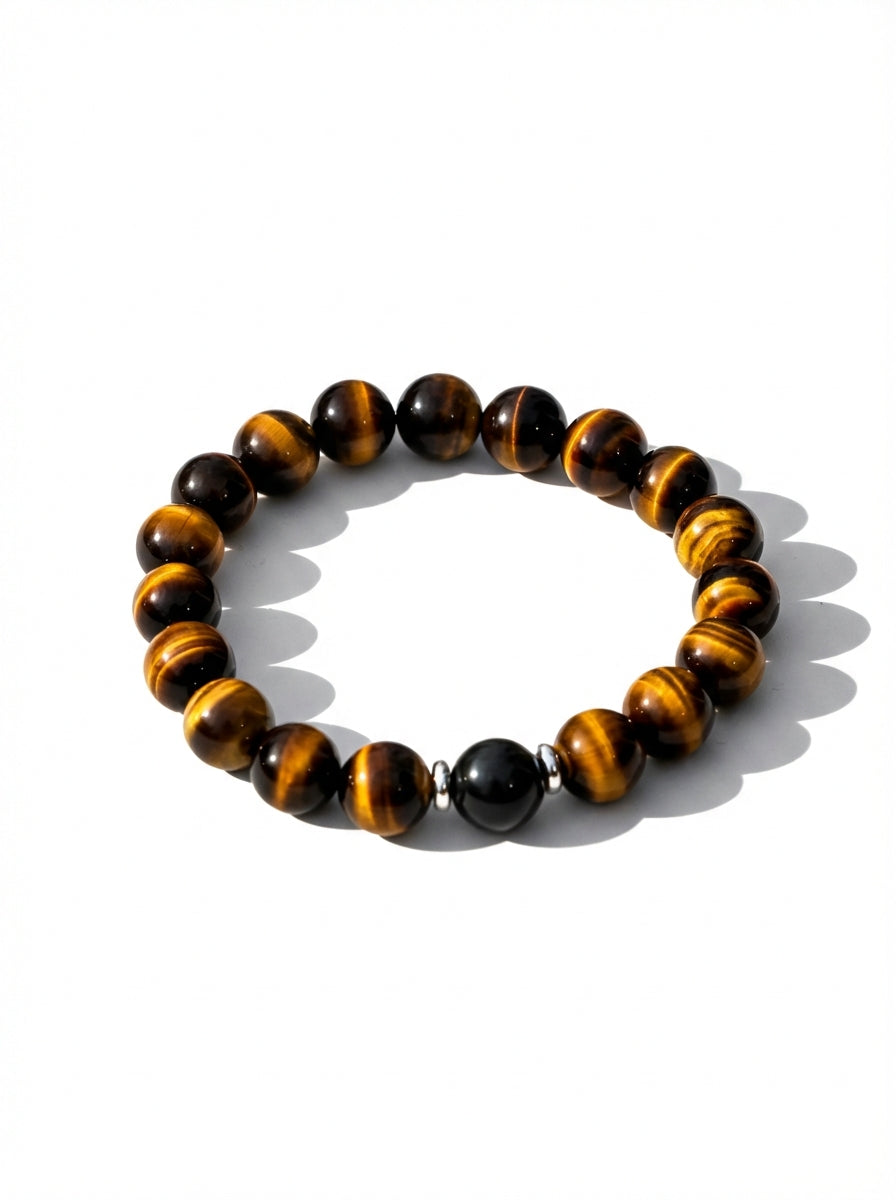 Tiger Eye & Hematite “Hearthlight” Bracelet