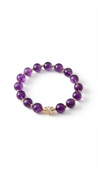 Purple Gold Palace Amythest bracelet