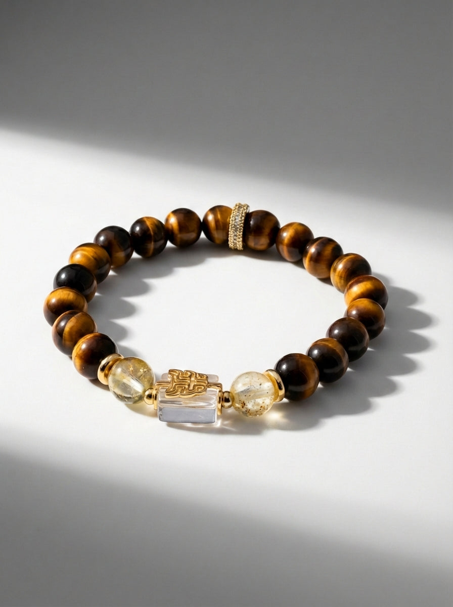 Tiger Eye & Hematite “Hearthbound” Bracelet