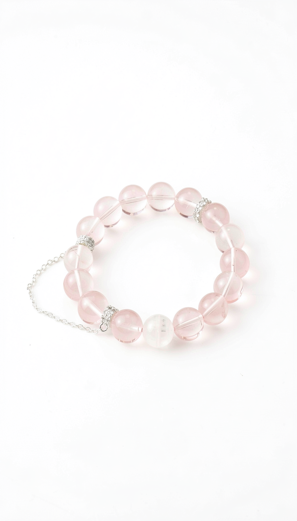 “Blush Embrace” Madagascar Rose Quartz Bracelet