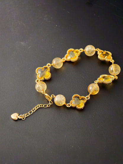 Citrine & Gold “Fortune Radiance” Bracelet