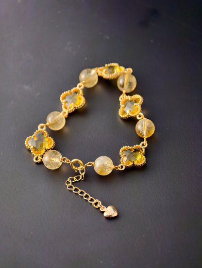 Citrine & Gold “Fortune Radiance” Bracelet