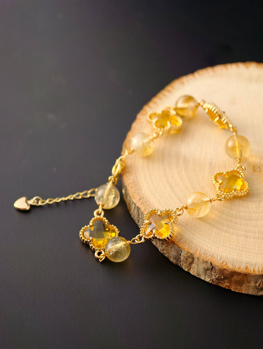 Citrine & Gold “Fortune Radiance” Bracelet
