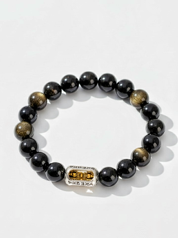 Obsidian Vajra · Mantra Guardian Bracelet