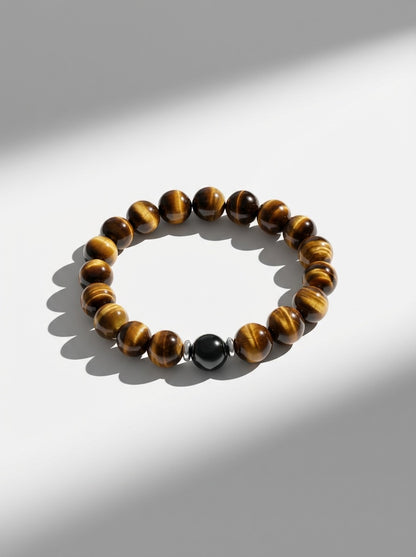 Tiger Eye & Hematite “Hearthlight” Bracelet