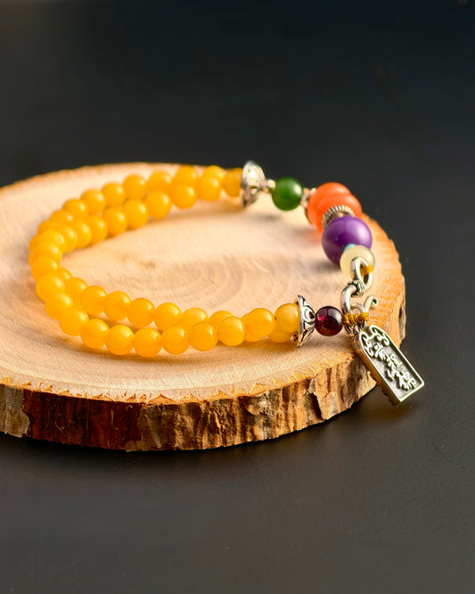 Amber Multi-Loop Bracelet