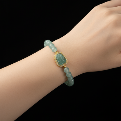 Aqua-Mist Jadeite “Ruyi’s Calm” Bracelet