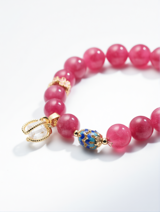 Pink Tourmaline “Flame of Blessings” Bracelet