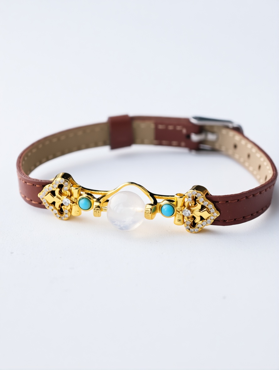 Crystal White Tourmaline “Serenity’s Embrace” Bracelet