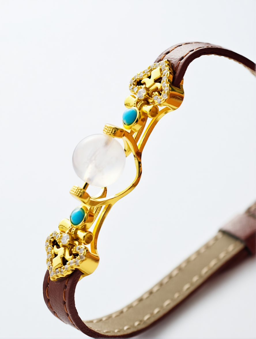 Crystal White Tourmaline “Serenity’s Embrace” Bracelet